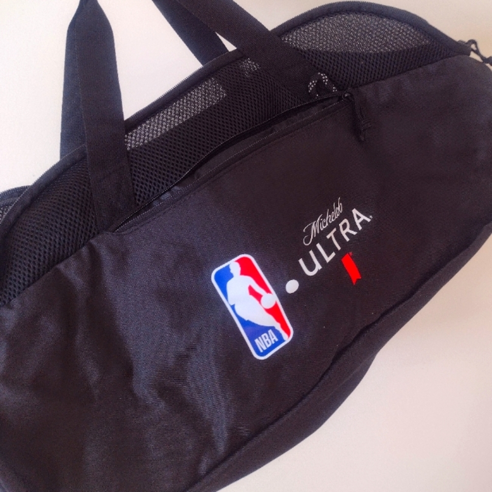 Michelob Ultra NBA Black Travel Zip Bag, New